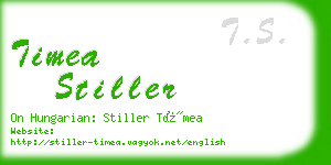 timea stiller business card